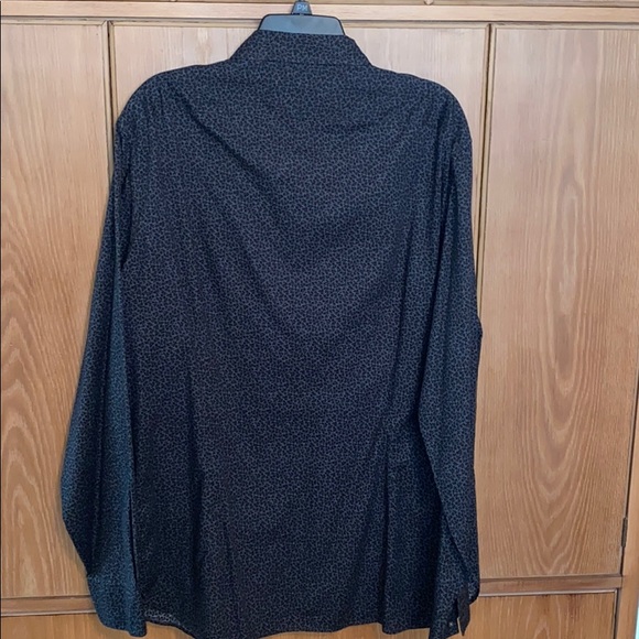 John Varvatos ⭐️ USA Dress Shirt Blue Floral XL - Picture 4 of 5